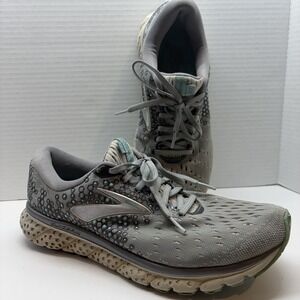 Brooks‎ Glycerin 17 Womens 9.5 Medium Shoes Gray Running Walking Gym 1202831B070